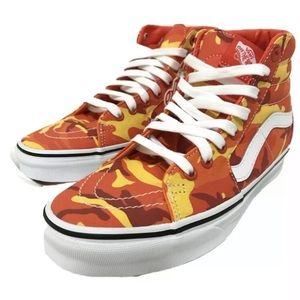 orange camo vans high top